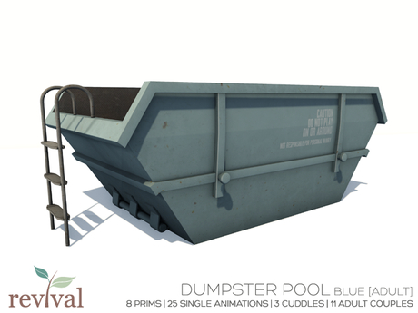Second Life Marketplace - .:revival:. dumpster pool blue - ADULT